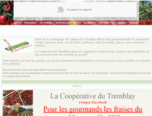 Tablet Screenshot of cooptremblay.fr